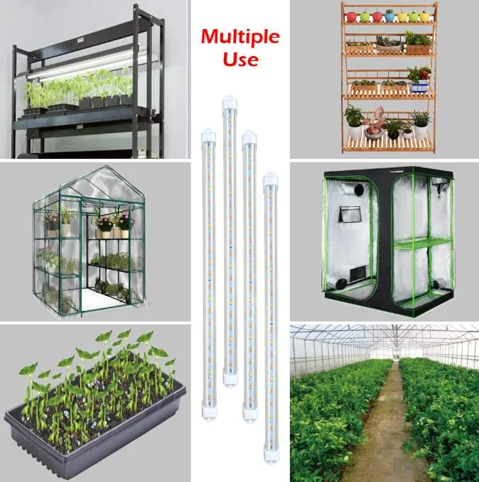 4 Tube Strip Indoor LED Light for Plant 3 Timing Setting Full Spectrum Growing Farming Lamp 21PCS LED Plant Growth Light