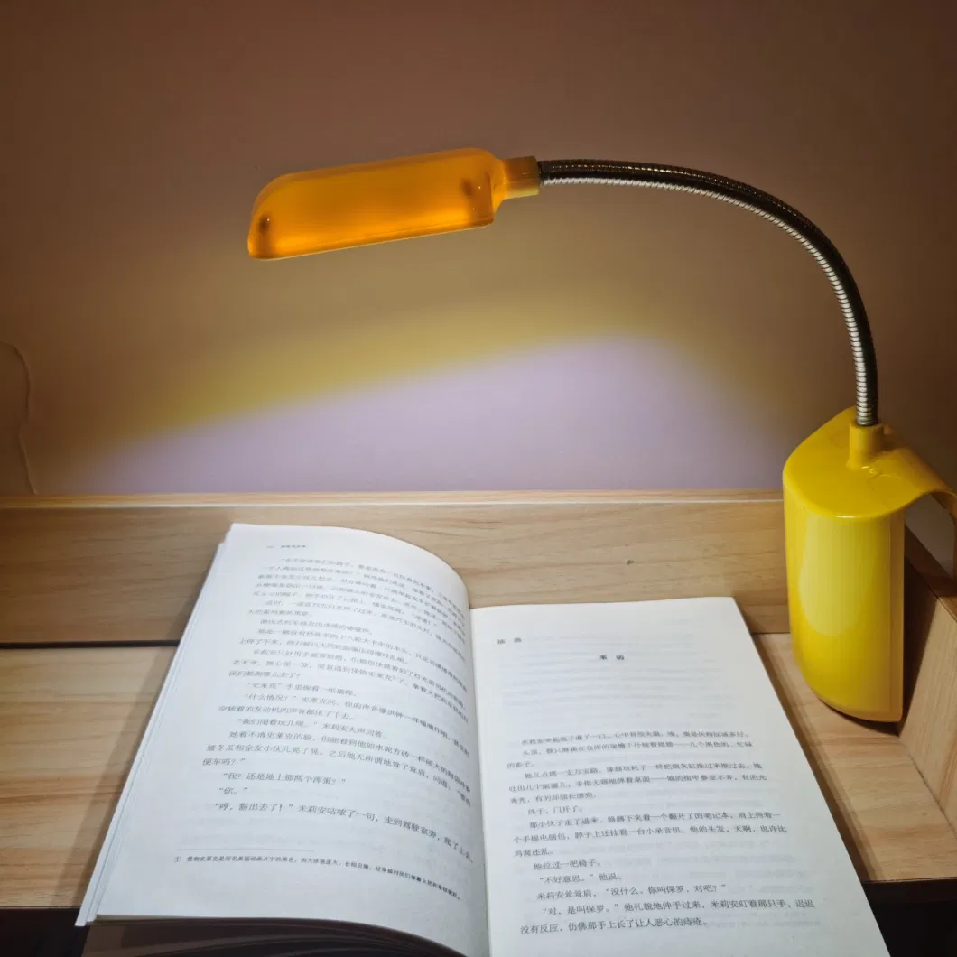 Study LED Light with USB Charging Port, Table Lamps, Reading Book Lights Clip on Bed Lights, LED Desk Lamps